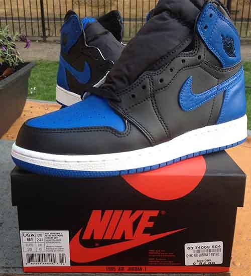 Jordan 1 Retro Satin Royal Fake Sneakers For Sale 921193 007 Popkicks Org