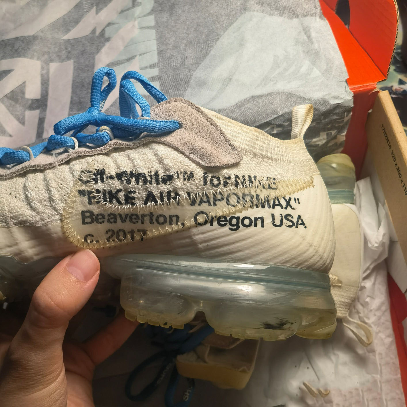 Fake Off White Air Vapormax White For Sale PopKicks