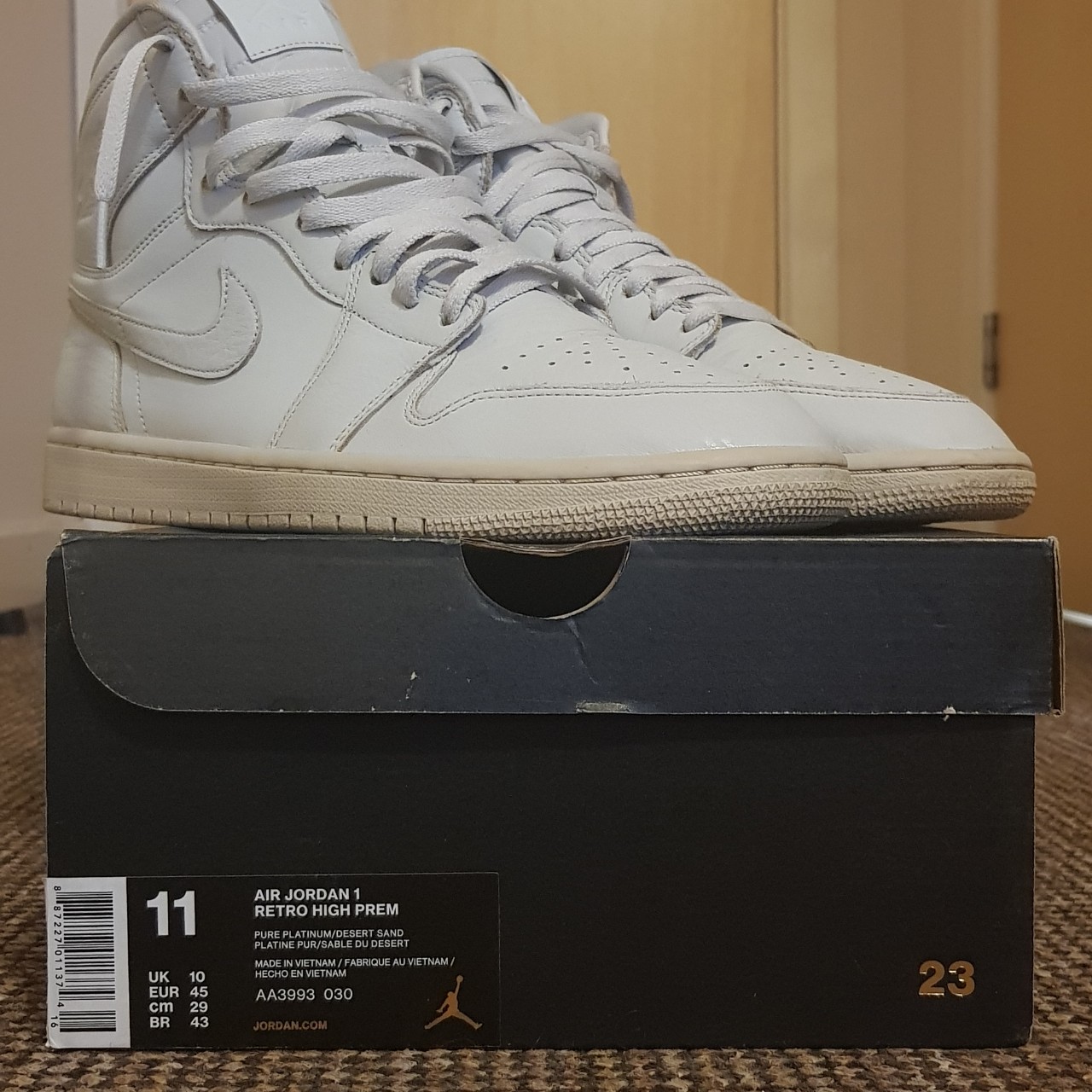jordan 1 retro high platina