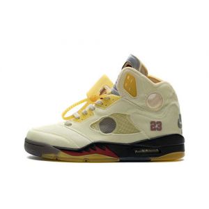 fake air jordan 5 off white