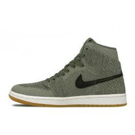 jordan 1 retro high flyknit clay green