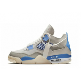 Off White Jordan 4 Blue Replica For Sale Popkicks Org