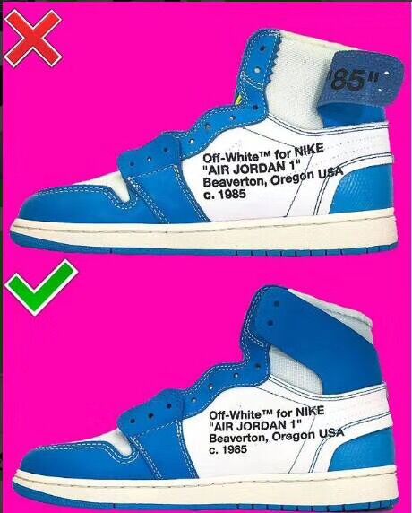 REAL VS FAKE! NIKE X OFF WHITE JORDAN 1 UNC COMPARISON! 